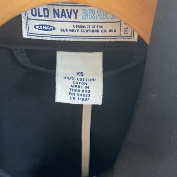NWOT Old Navy Black Trench Coat - Picture 3 of 3